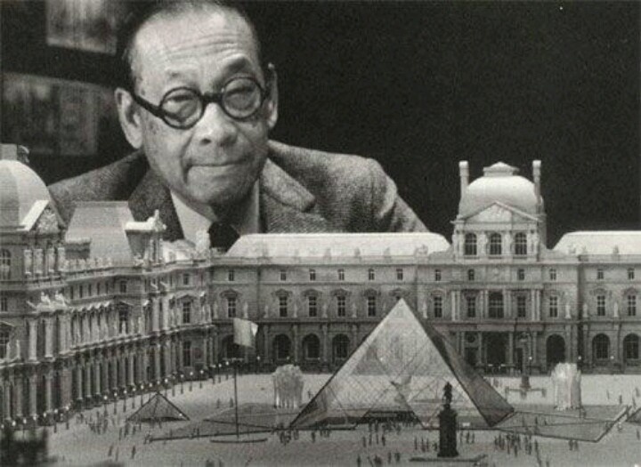 貝聿銘構思設計羅浮宮玻璃金字塔