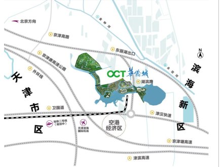 天津華僑城位置圖