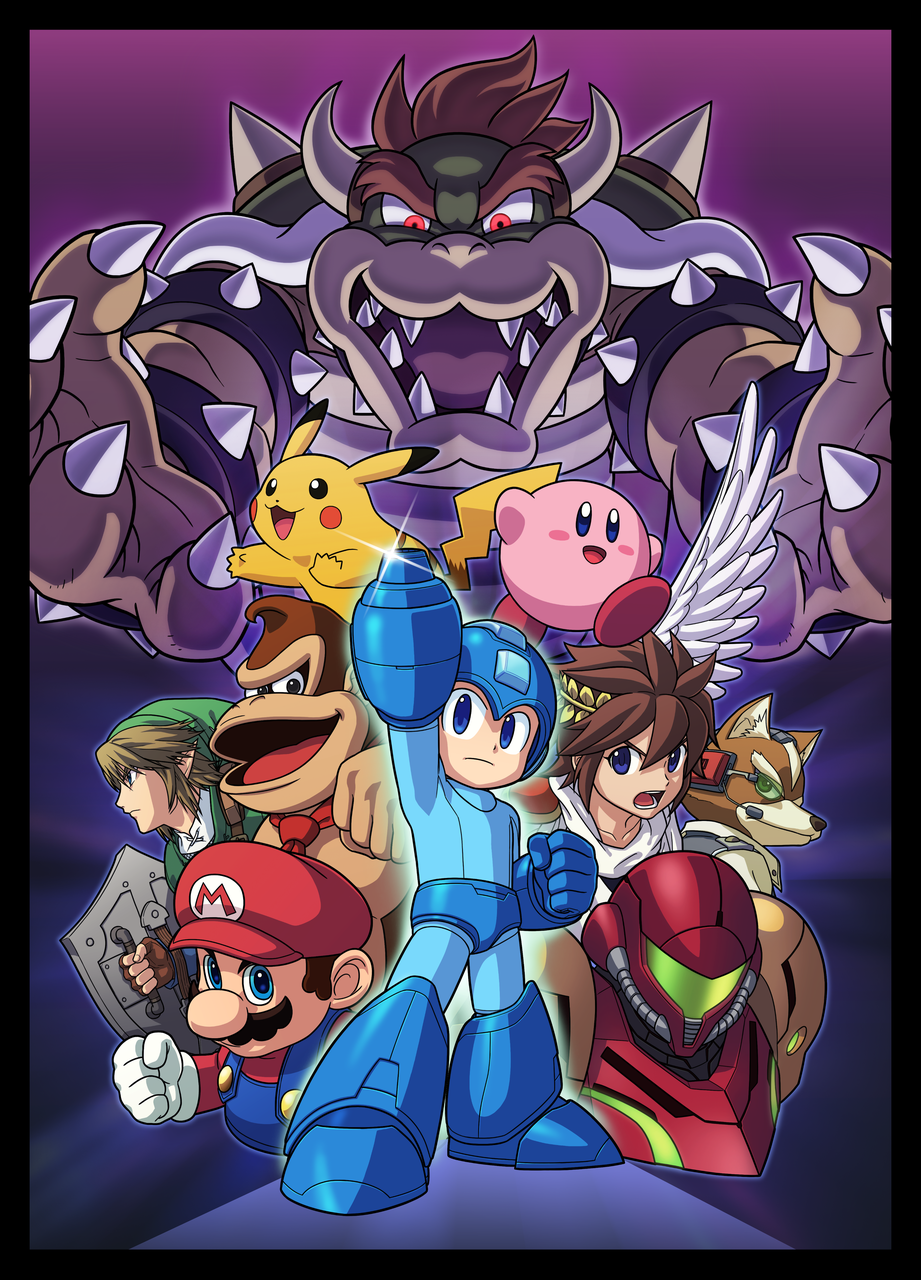 Mega Man Group Illustration