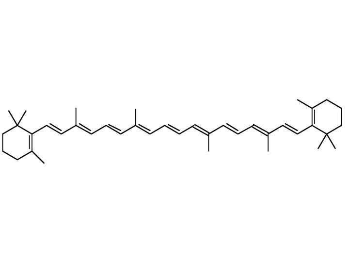 β-胡蘿蔔素 分子式