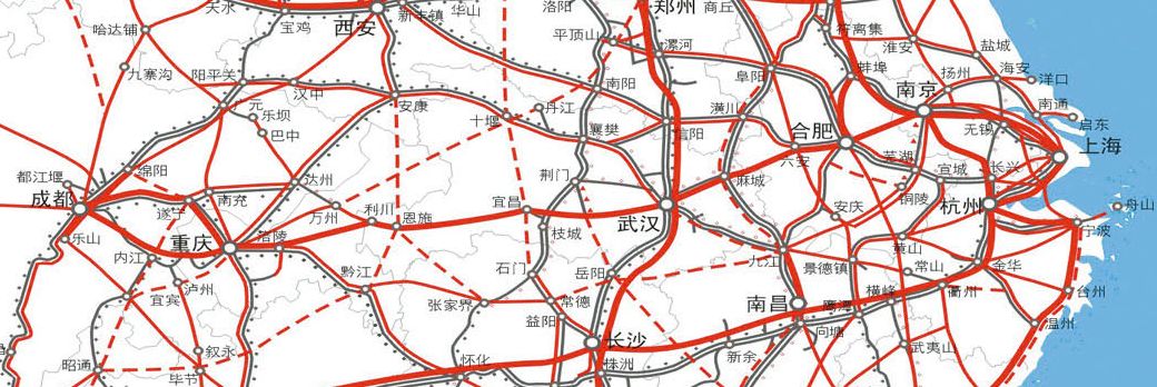 中國高速鐵路網