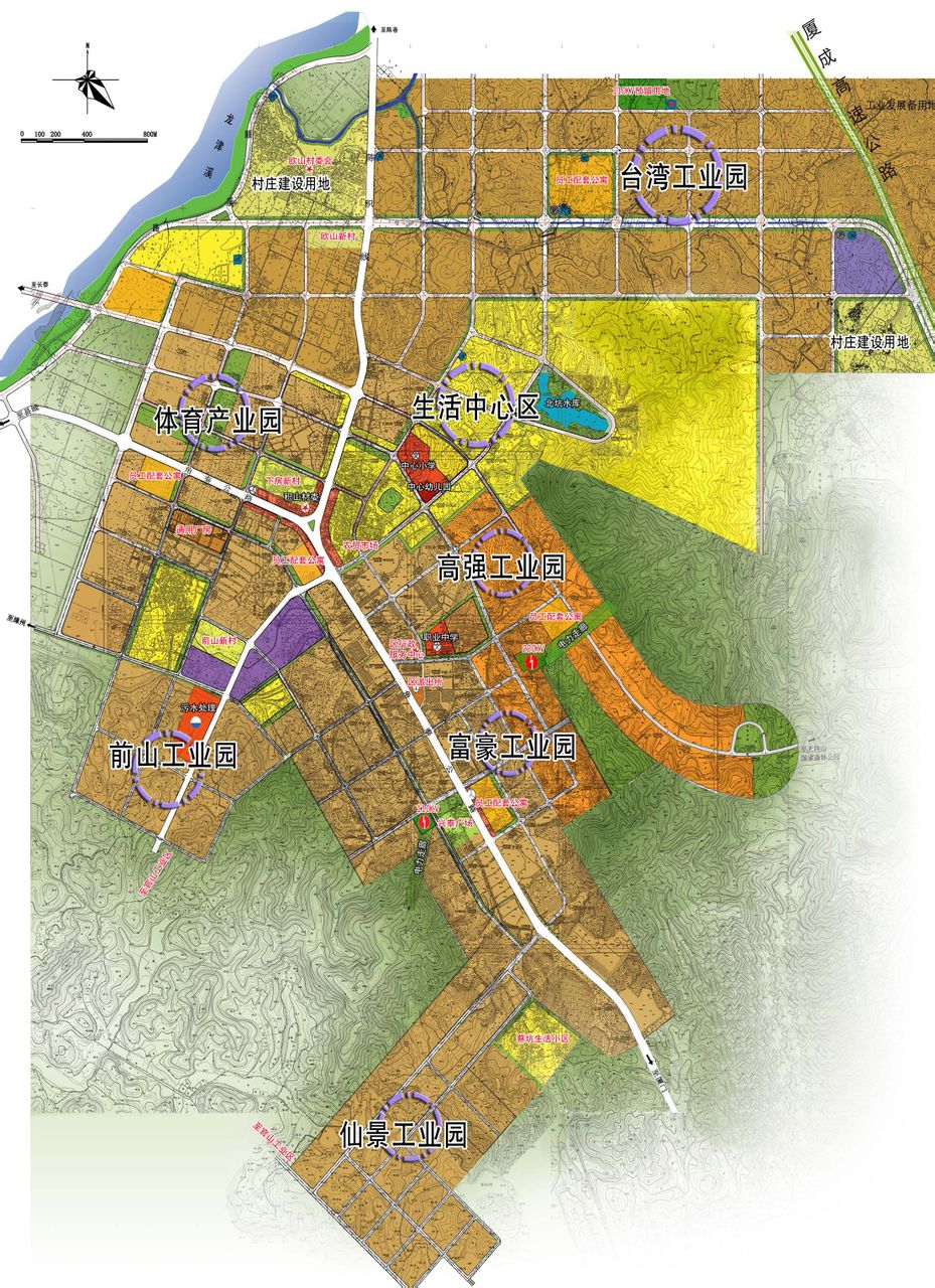 長泰經濟開發區土地利用規劃圖