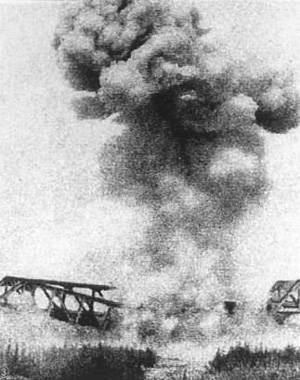 抗戰時日軍突擊隊炸毀西北隴海鐵路橋樑
