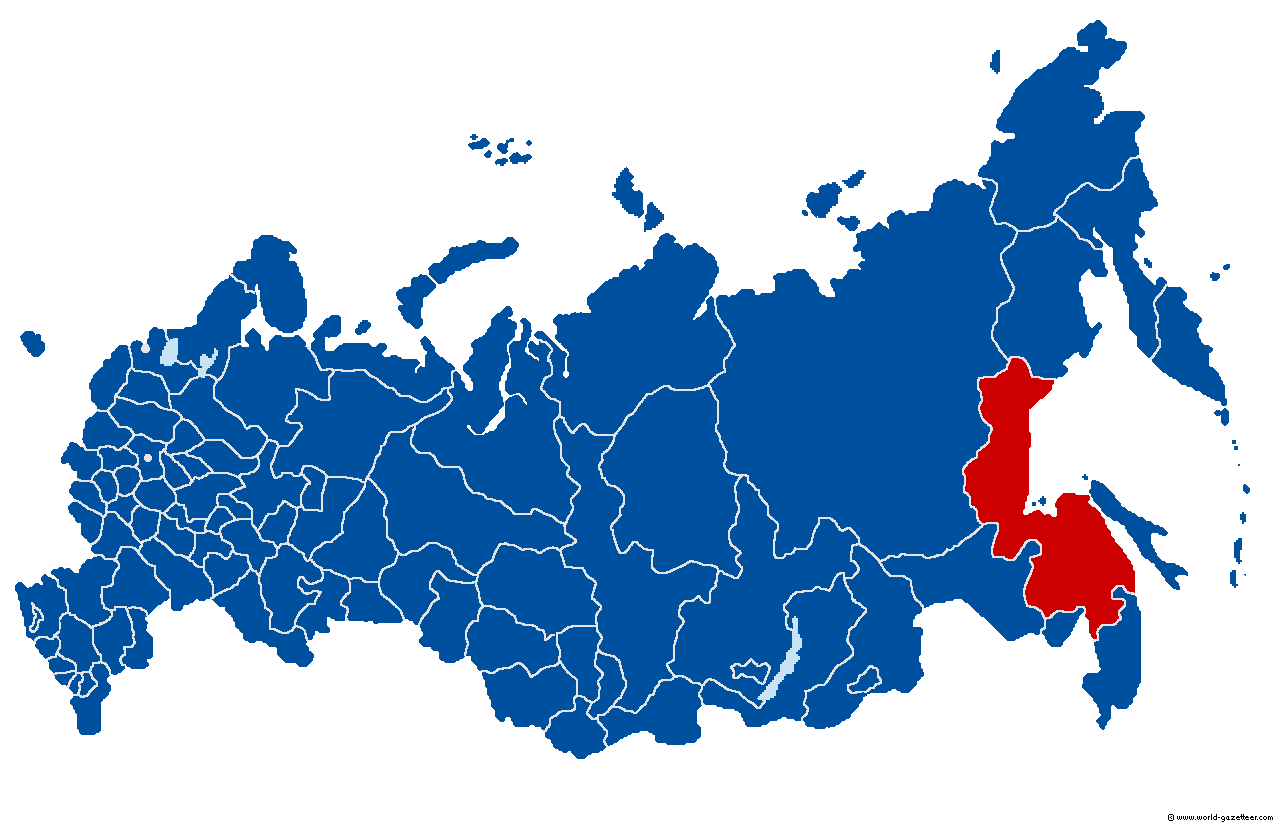 哈巴羅夫斯克邊疆區在俄羅斯的位置