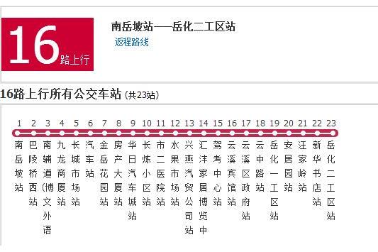 岳陽公交16路 岳陽公交16路