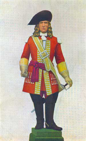 布倫海姆戰役期間的英軍軍官形象