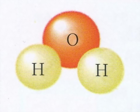一個水分子模型（水分子）