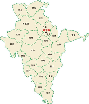 靜寧縣地圖