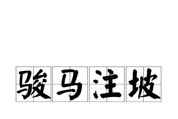 駿馬注坡 駿馬注坡