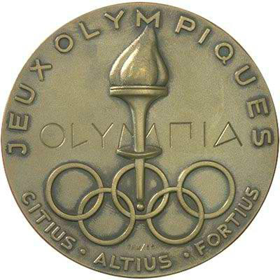 1952年奧斯陸冬季奧運會獎牌正面