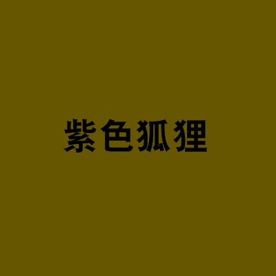紫色狐狸 紫色狐狸