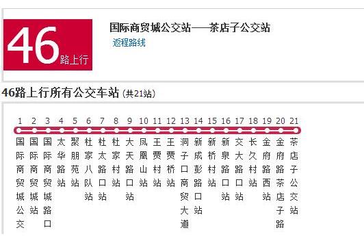 成都公交46路 成都公交46路