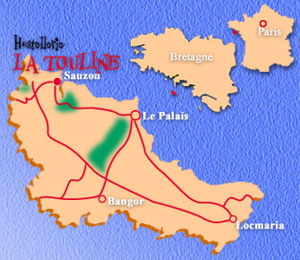 法國貝爾島地圖及地理位置
