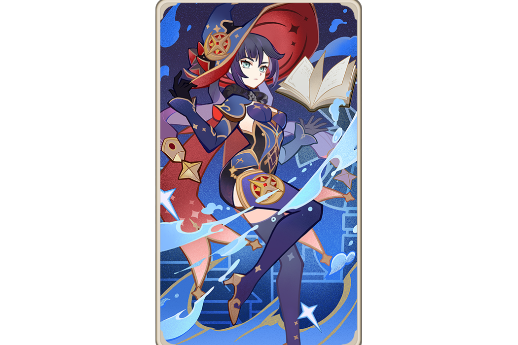 莫娜(遊戲《原神》七聖召喚中的角色牌) 莫娜(遊戲《原神》七聖召喚中的角色牌)