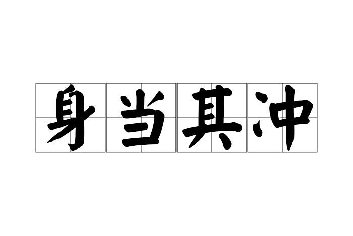 身當其沖 身當其沖