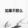 如果不那么 如果不那么