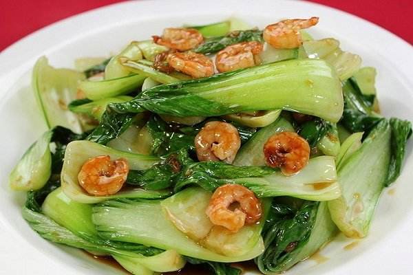 油菜炒蝦皮 油菜炒蝦皮