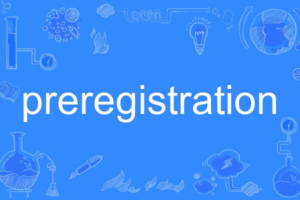 preregistration preregistration