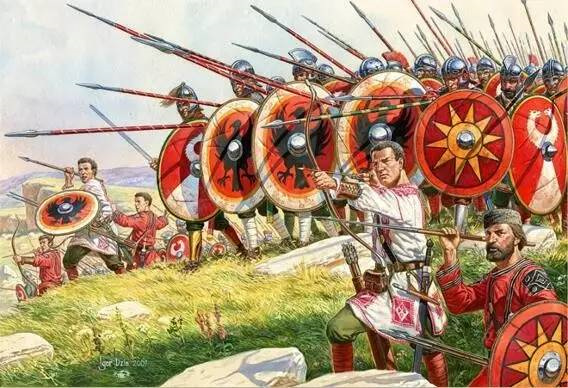 列陣進攻的羅馬野戰軍依然是優秀的步兵