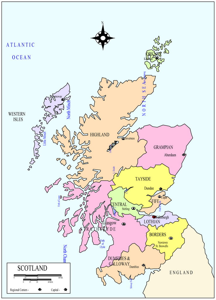 蘇格蘭地圖