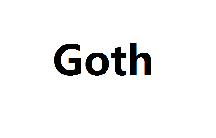 Goth(一種跟潮流、生活模式有關的文化)