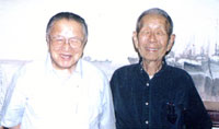 徐道覺(右)與他的老師談家楨