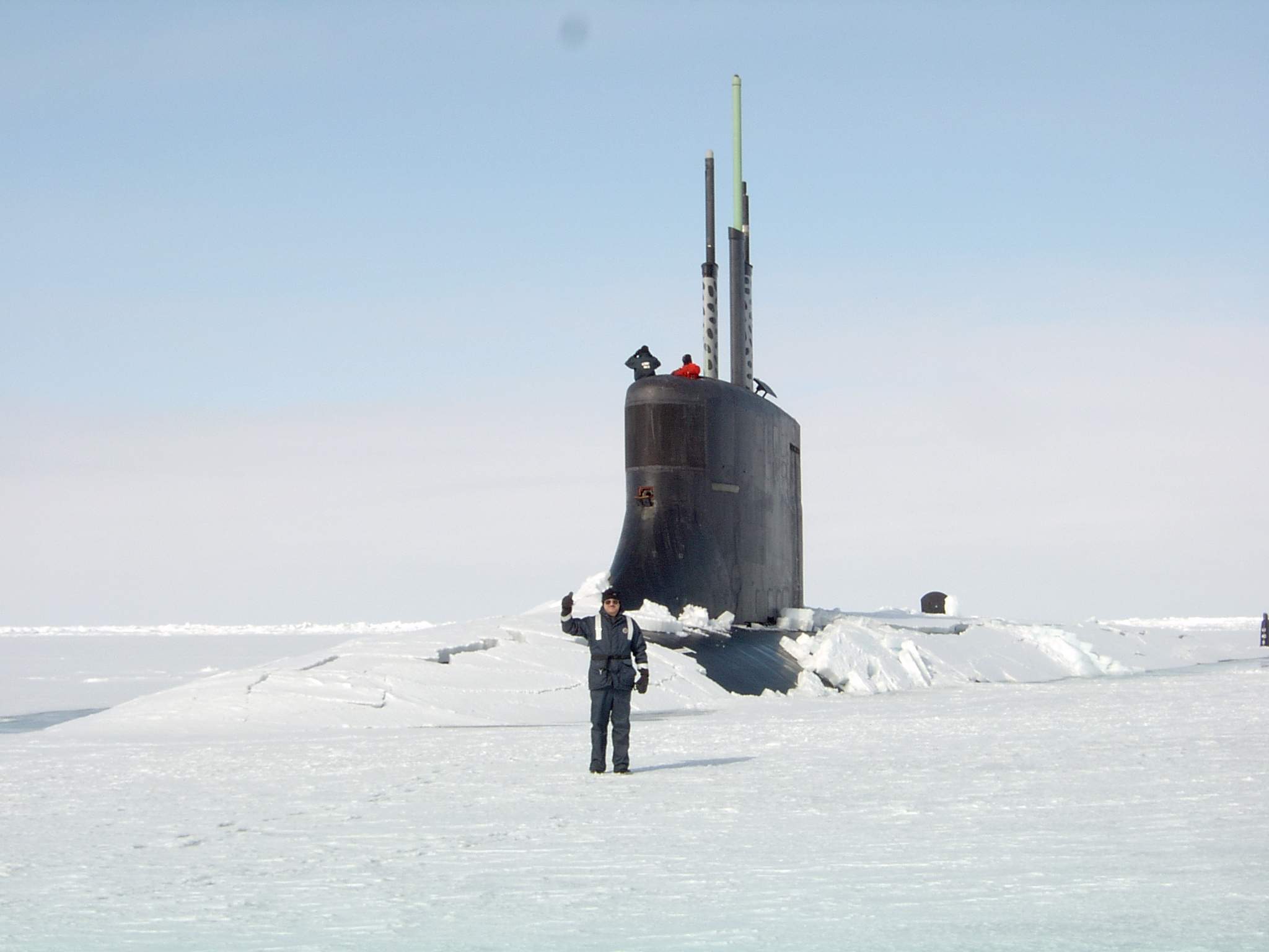 在北冰洋執行任務的海狼級潛艇