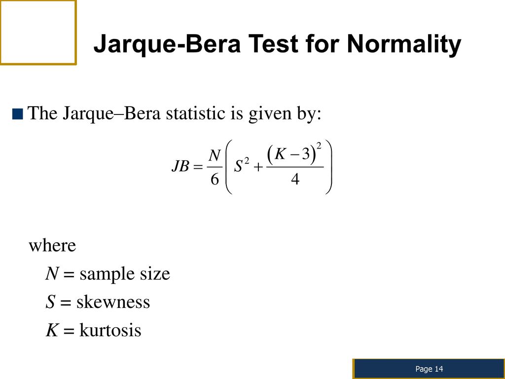 Jarque-Bera檢驗