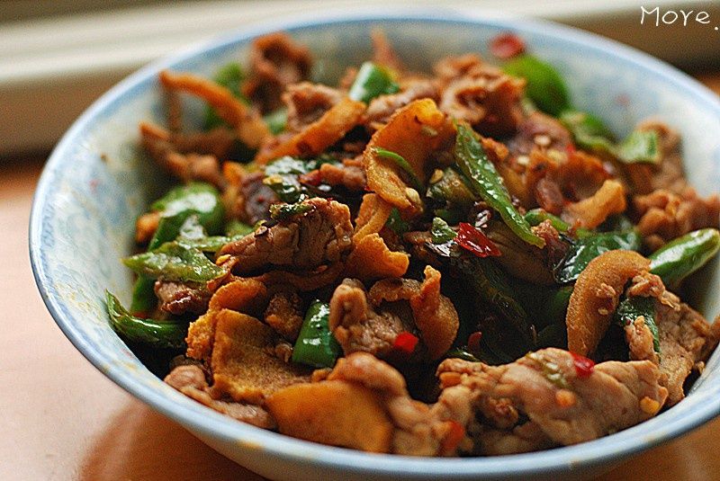 辣椒脂渣炒肉 辣椒脂渣炒肉