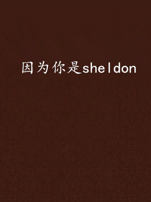 因為你是sheldon 因為你是sheldon