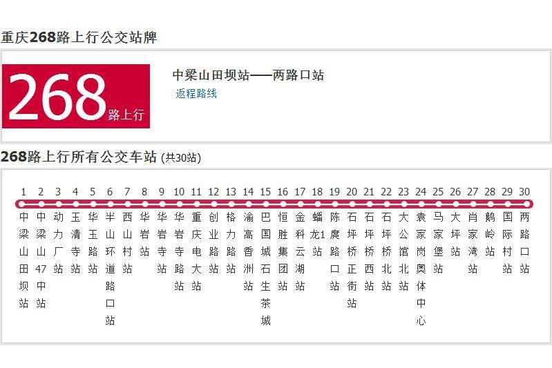 重慶公交268路 重慶公交268路