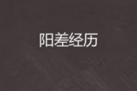 陽差經歷