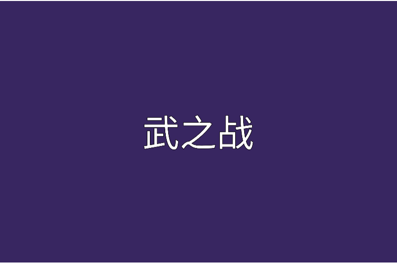 武之戰 武之戰