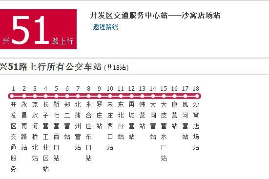 北京公交興51路 北京公交興51路