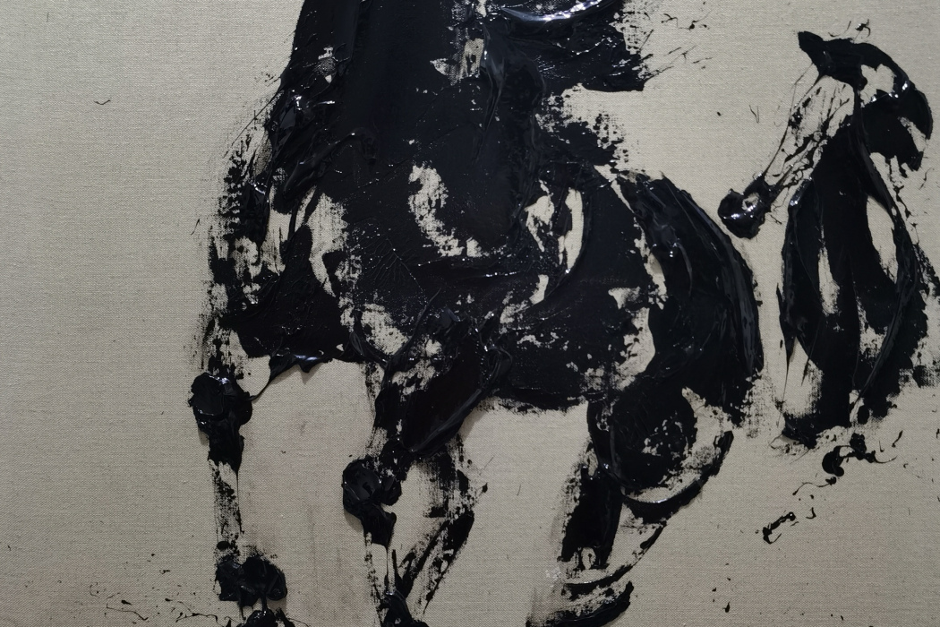 黑馬(成宇油畫藝術作品) 黑馬(成宇油畫藝術作品)