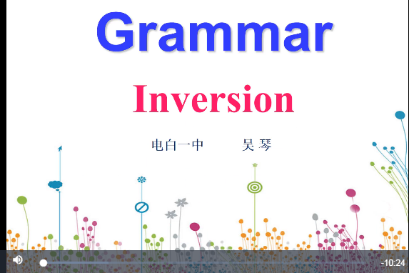 Grammar---Inversion Grammar---Inversion