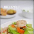 菜膽炒九節蝦片