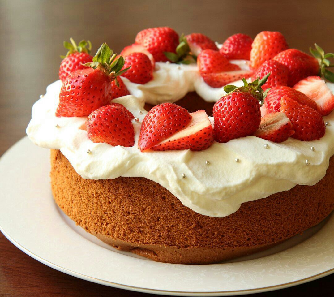 可愛的草莓蛋糕