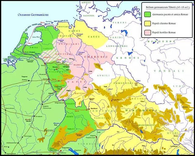 條頓堡戰役後 羅馬開始在萊茵河以北執行戰略防禦