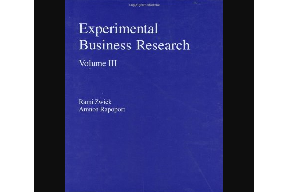 Experimental Business Research Experimental Business Research