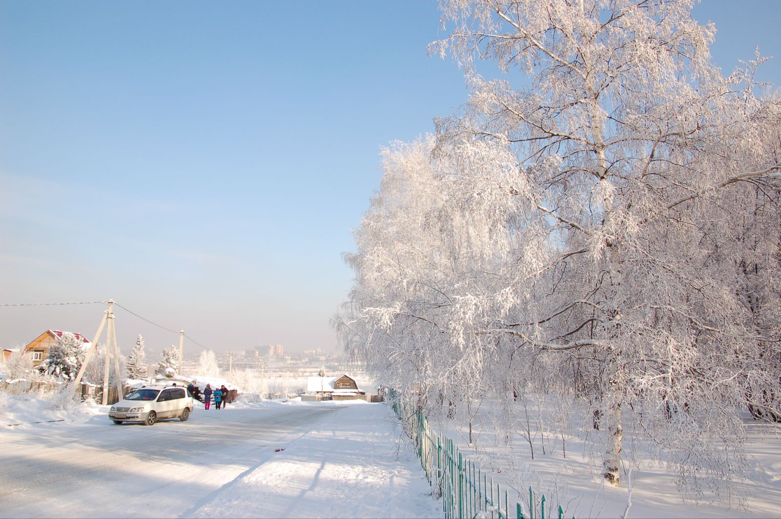伊爾庫茨克州的雪景