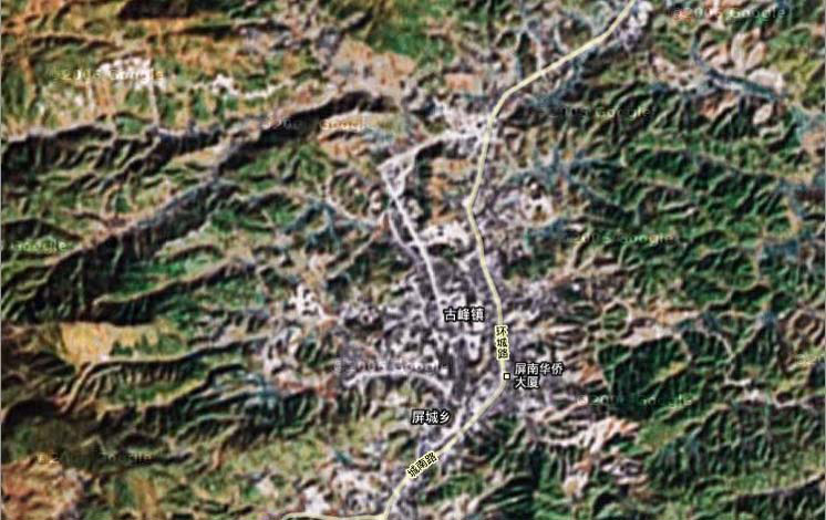 古峰鎮衛星地圖