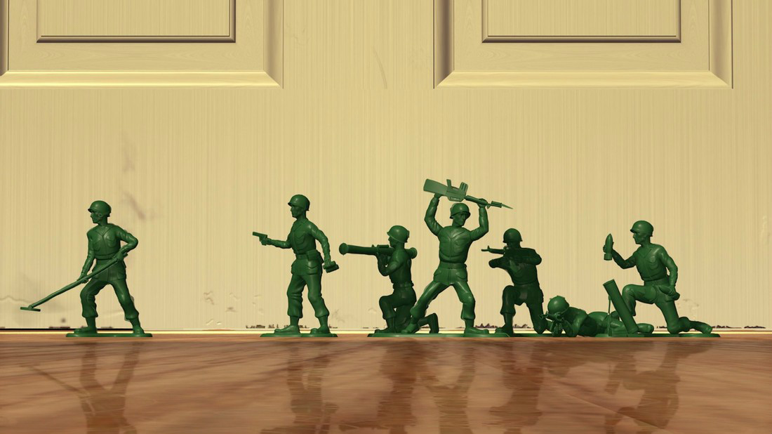 遊戲中六個主角的經典玩具兵原型