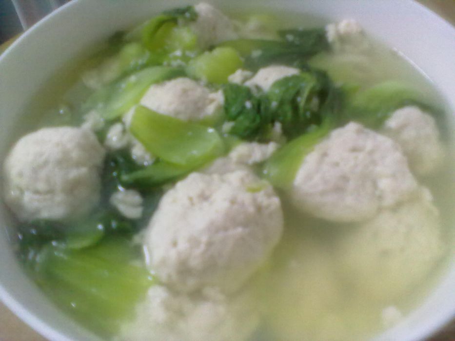 青菜豆腐圓湯 青菜豆腐圓湯