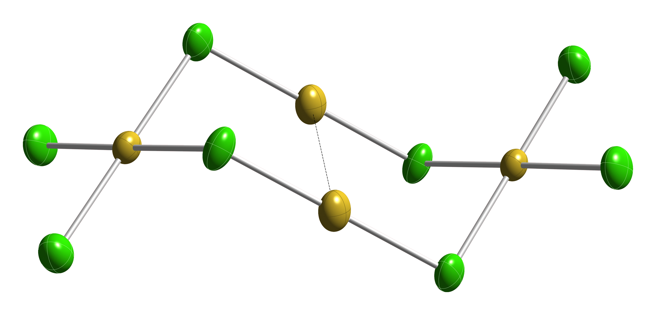 八氯化四金原子結構圖