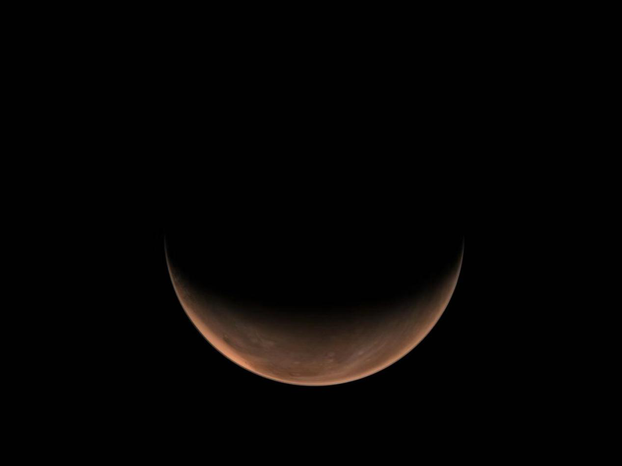 南半球上方火星影像