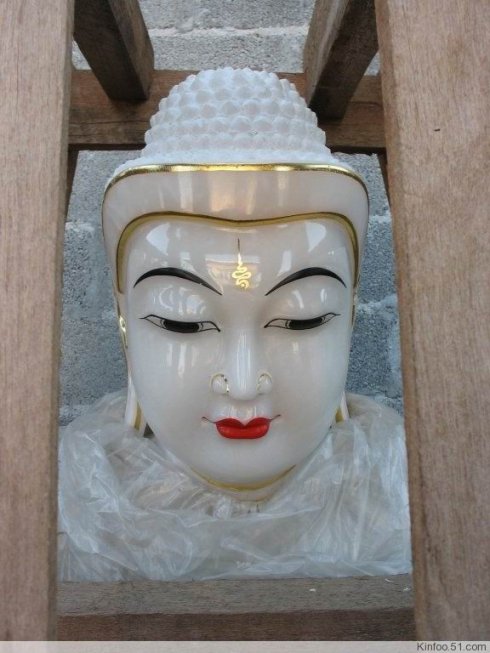 佛玉—緬甸白玉雕塑