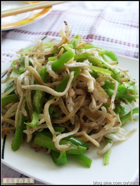 尖椒炒銀魚 尖椒炒銀魚