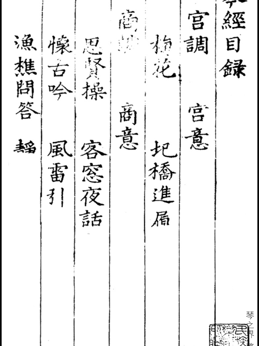 義軒琴經 義軒琴經