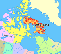 巴芬島地圖